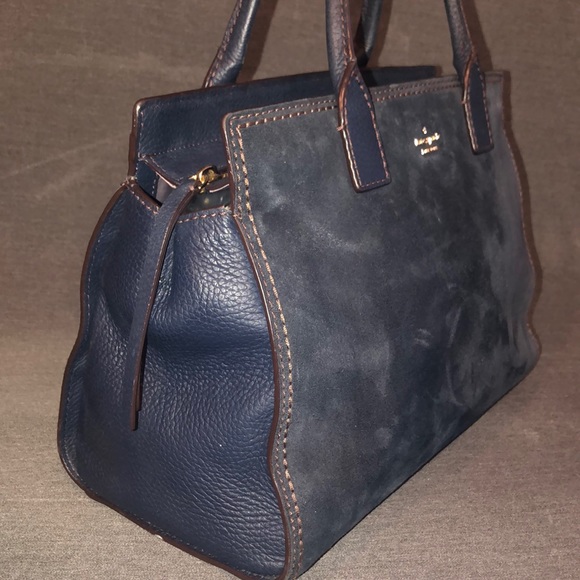 Kate Spade Large Suede Satchel Bag - Picture 4 of 8